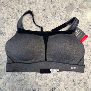 Champion Charcoal Heather Gray Duo Dry Sports Bra size 38C new without tags